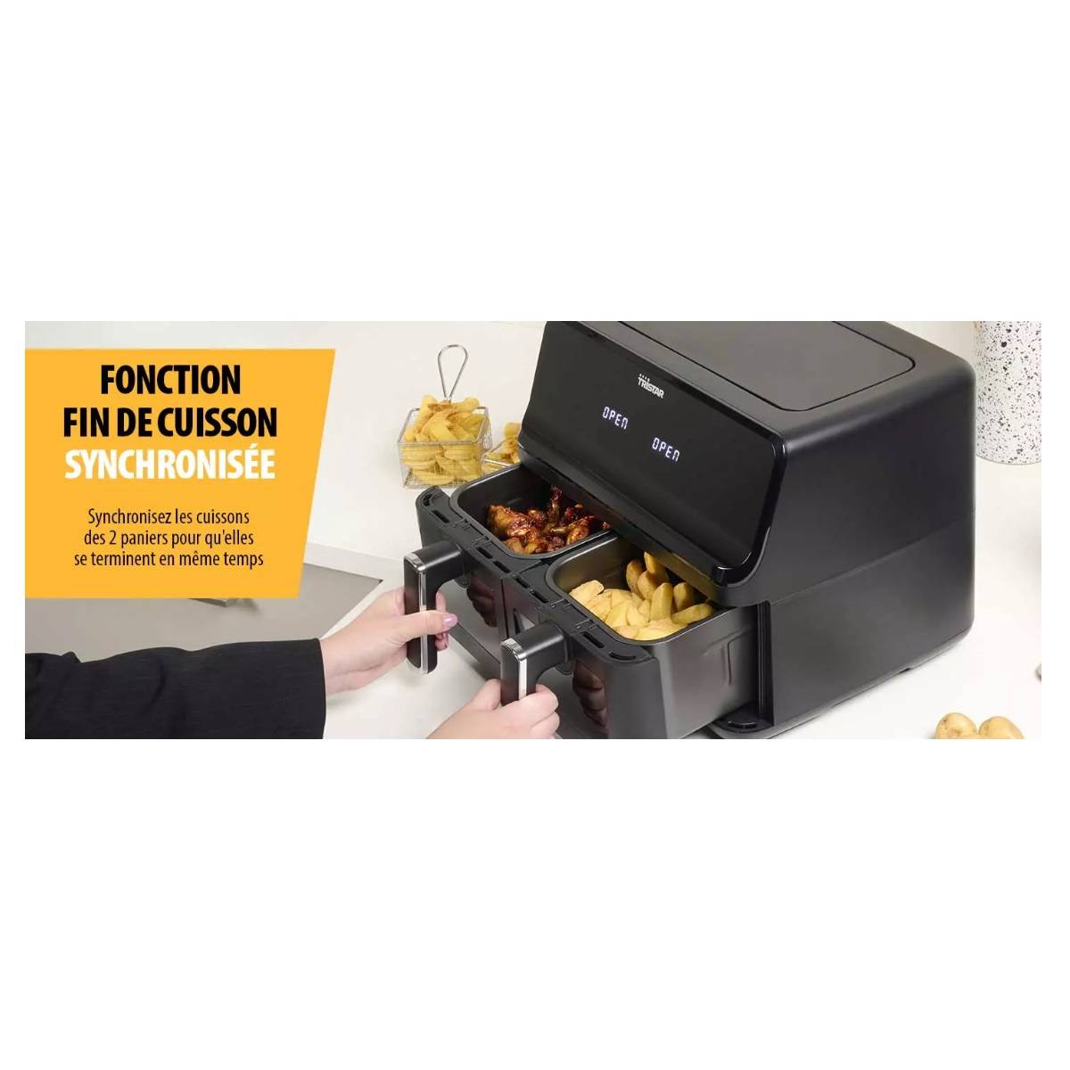 Friteuse sans huile 8l 2700w noir FR-9040 Tristar - Image 3