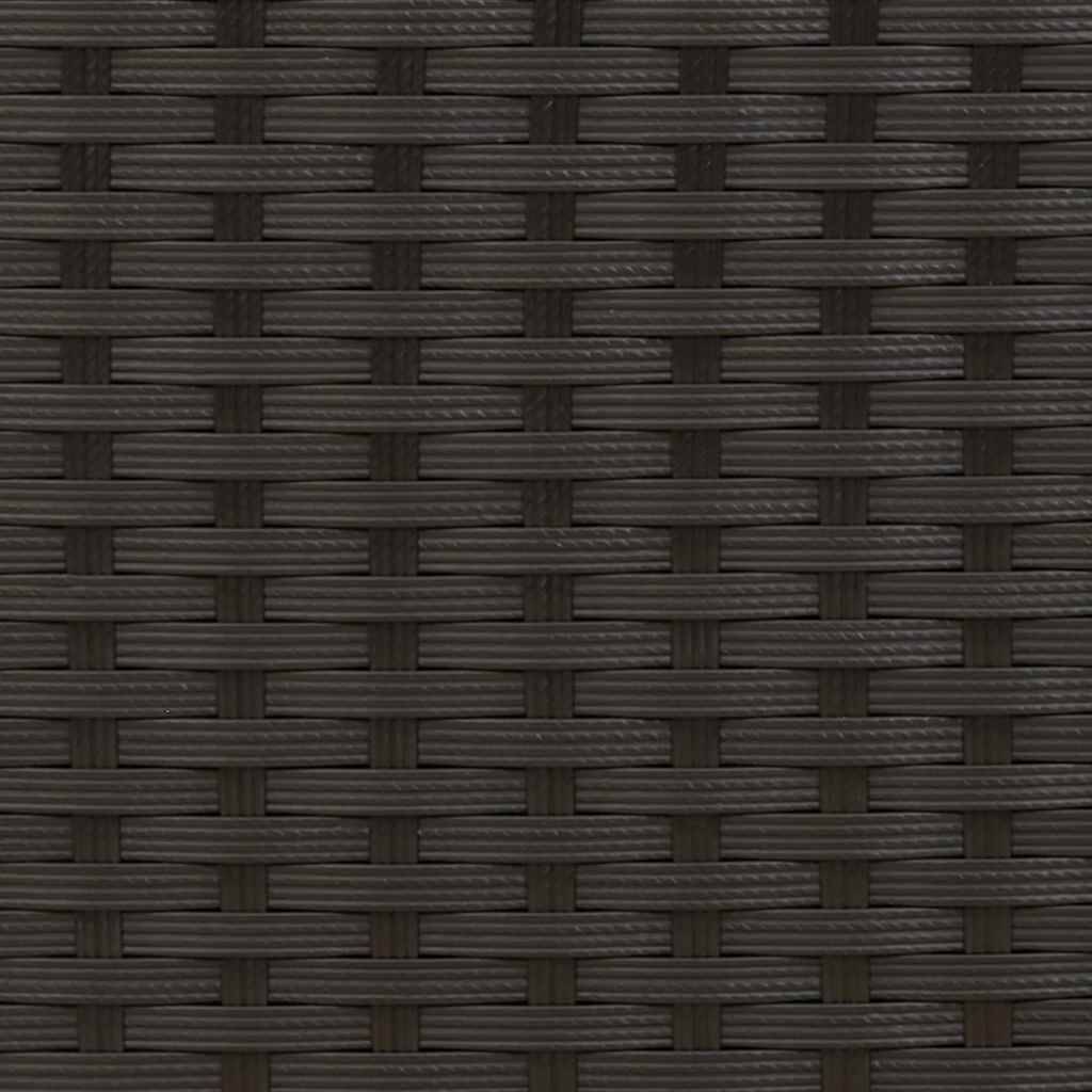 Lot de 2 Chaises de Jardin Empilables en Résine Tressée pour Balcon et Terrasse Noir – ComfortXL Outdoor Living - Image 9