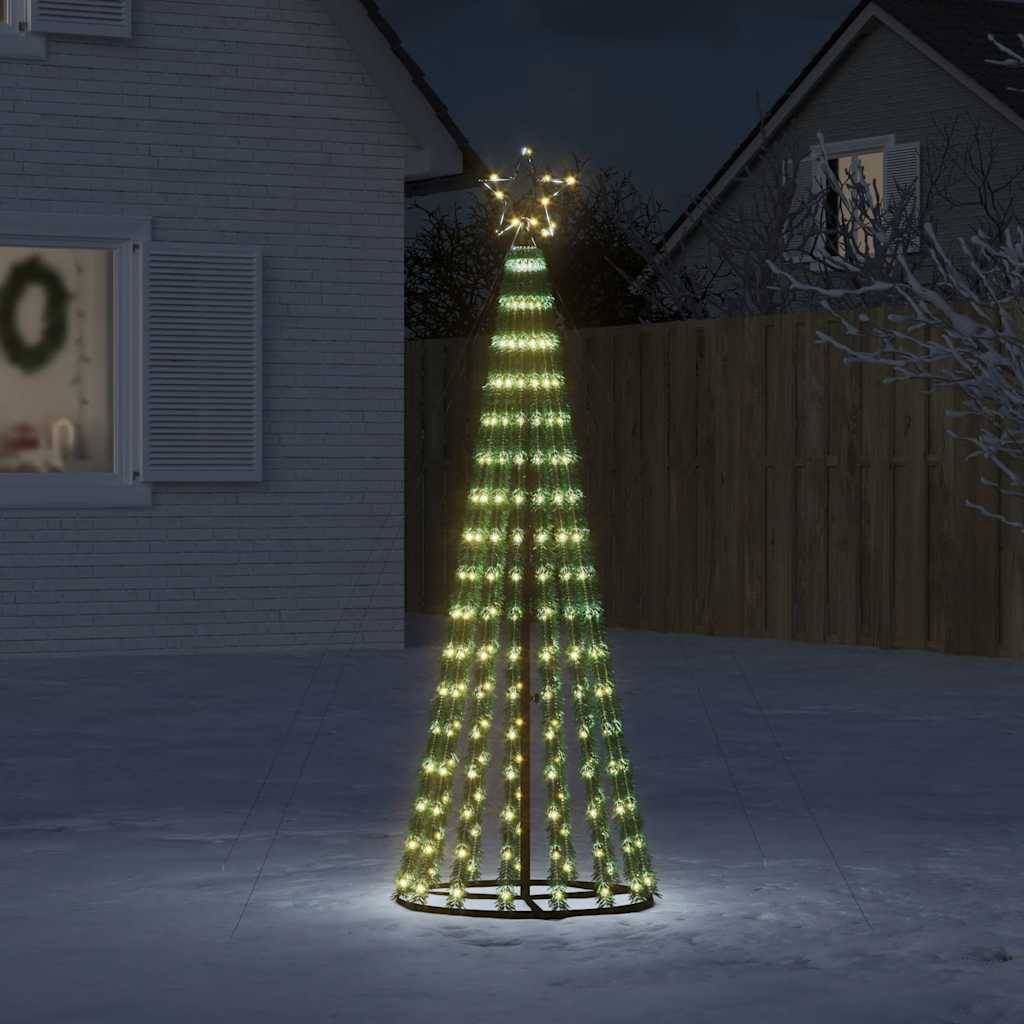 Sapin De Noël - Arbre de Noël lumineux conique 275 LED blanc chaud 180 cm - Image 2