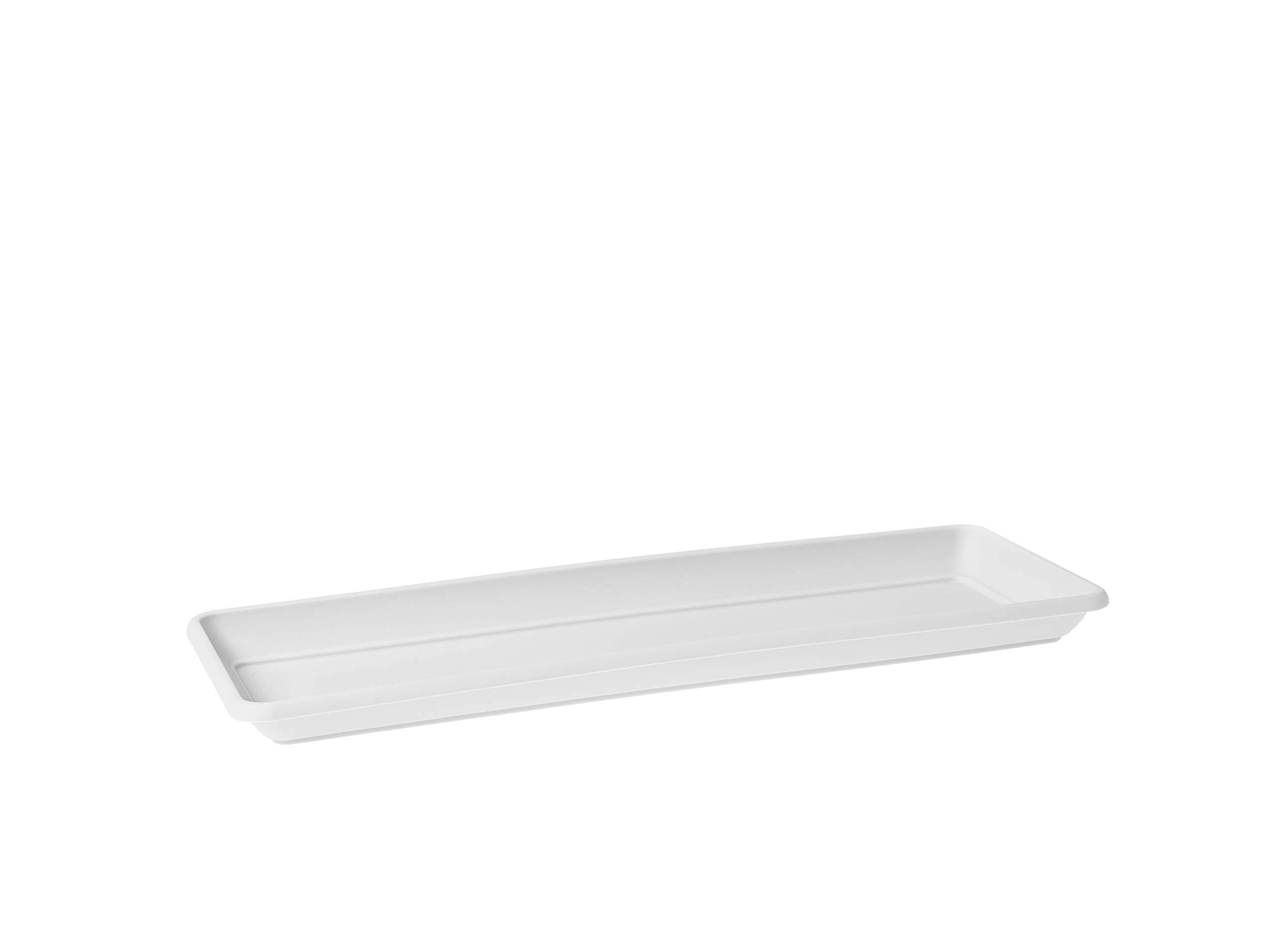 Artevasi - Soucoupe rectangulaire plastique Blanc 40 cm Venezia - ARTEVASI