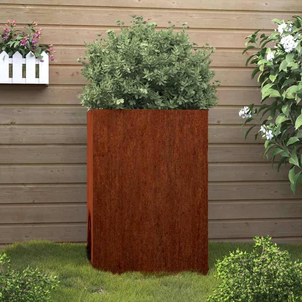 PANGIVO - Jardinière acier corten rouillé 42 x 38 x 75 cm - PANGIVO - Image 1