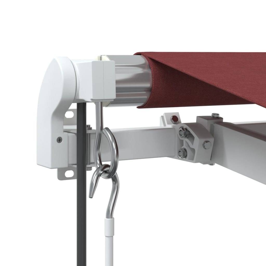 Store banne automatique aluminium terrasse LED capteur vent bordeaux 400x350 - ComfortXL Outdoor Living - Image 6