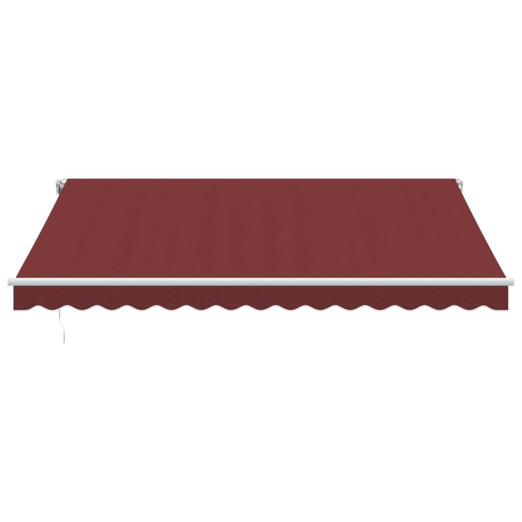 Store banne automatique aluminium terrasse LED capteur vent bordeaux 400x350 - ComfortXL Outdoor Living - Image 4