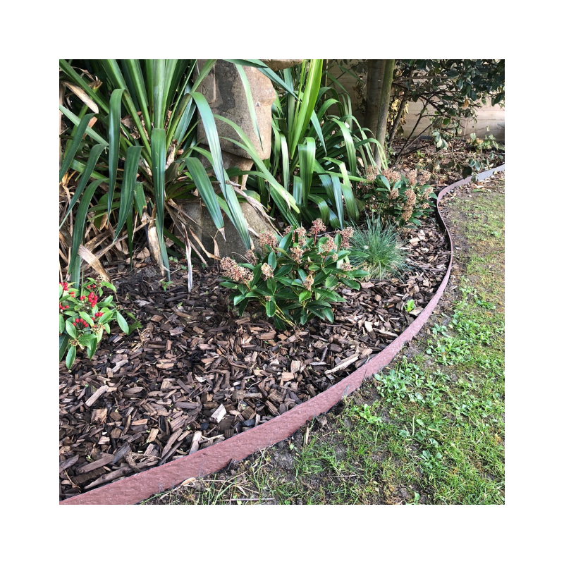 Ecolat Bordure de jardin H.14 cm rouleau - Brun 1000 - ECOO - Imagen 3