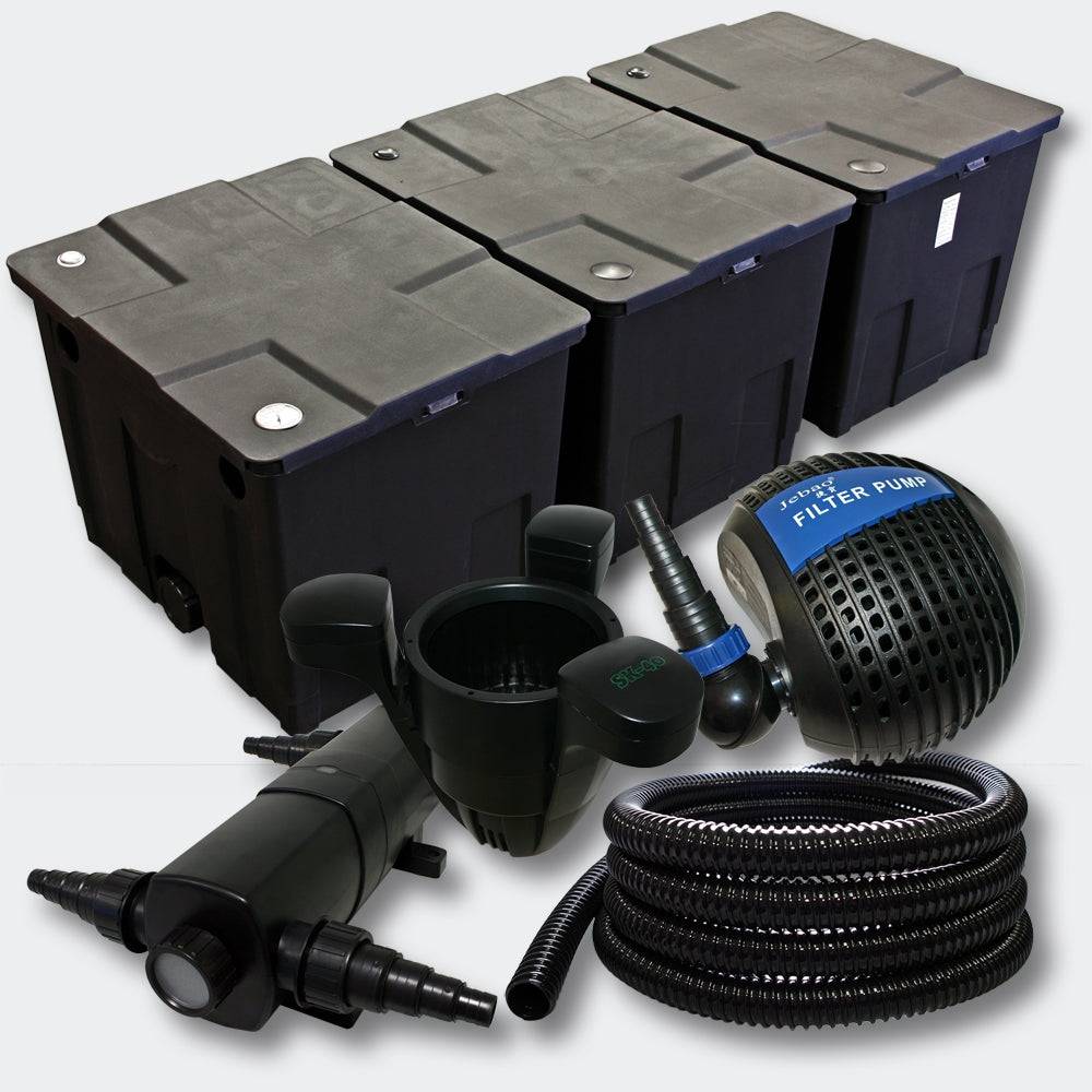 Helloshop26 - Kit:Filtration de Bassin 90000l 24 Watts UVC Stérilisateur Pompe Skimmer