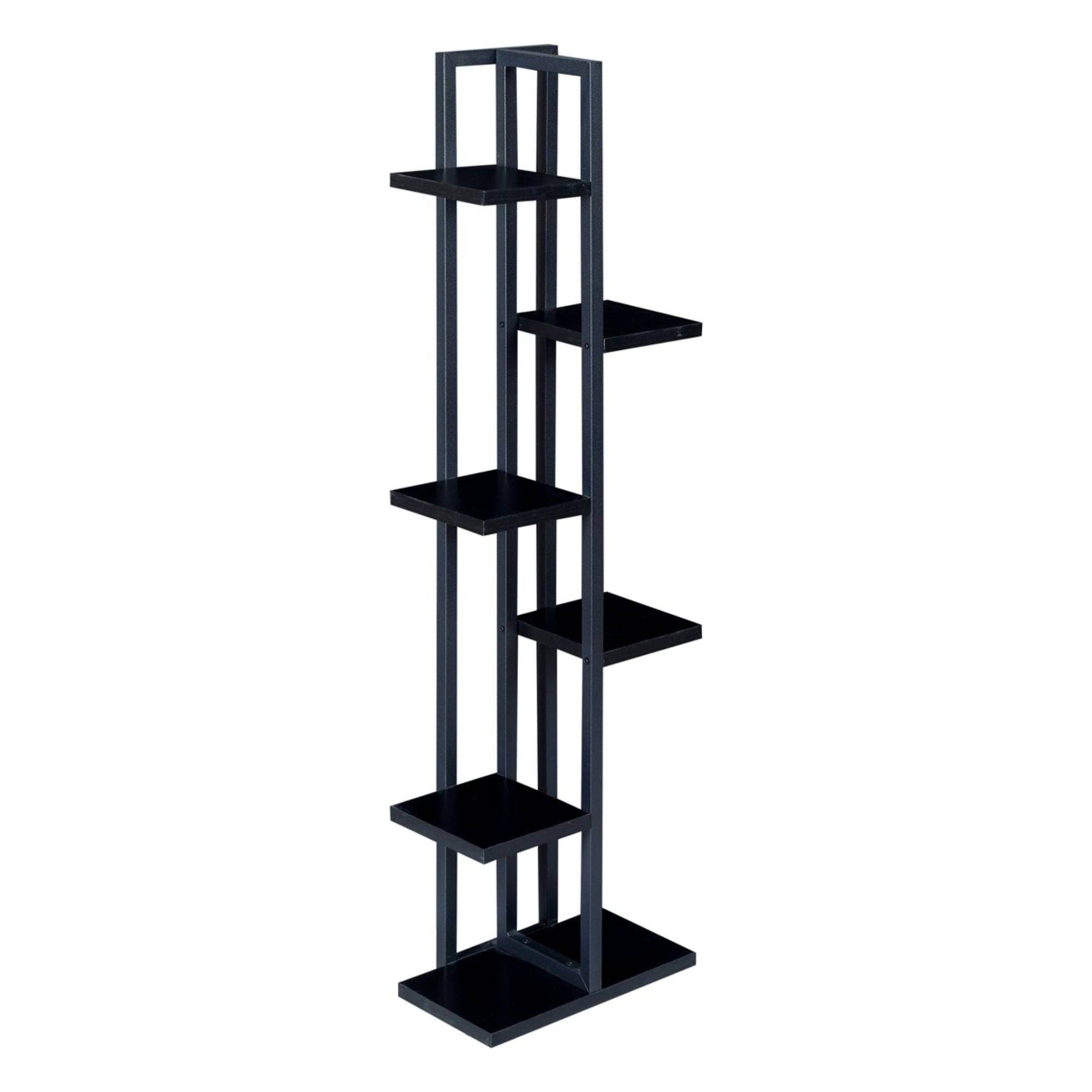 Support de plantes à 5 niveaux 120 x 34 x 21 cm noir - Image 1