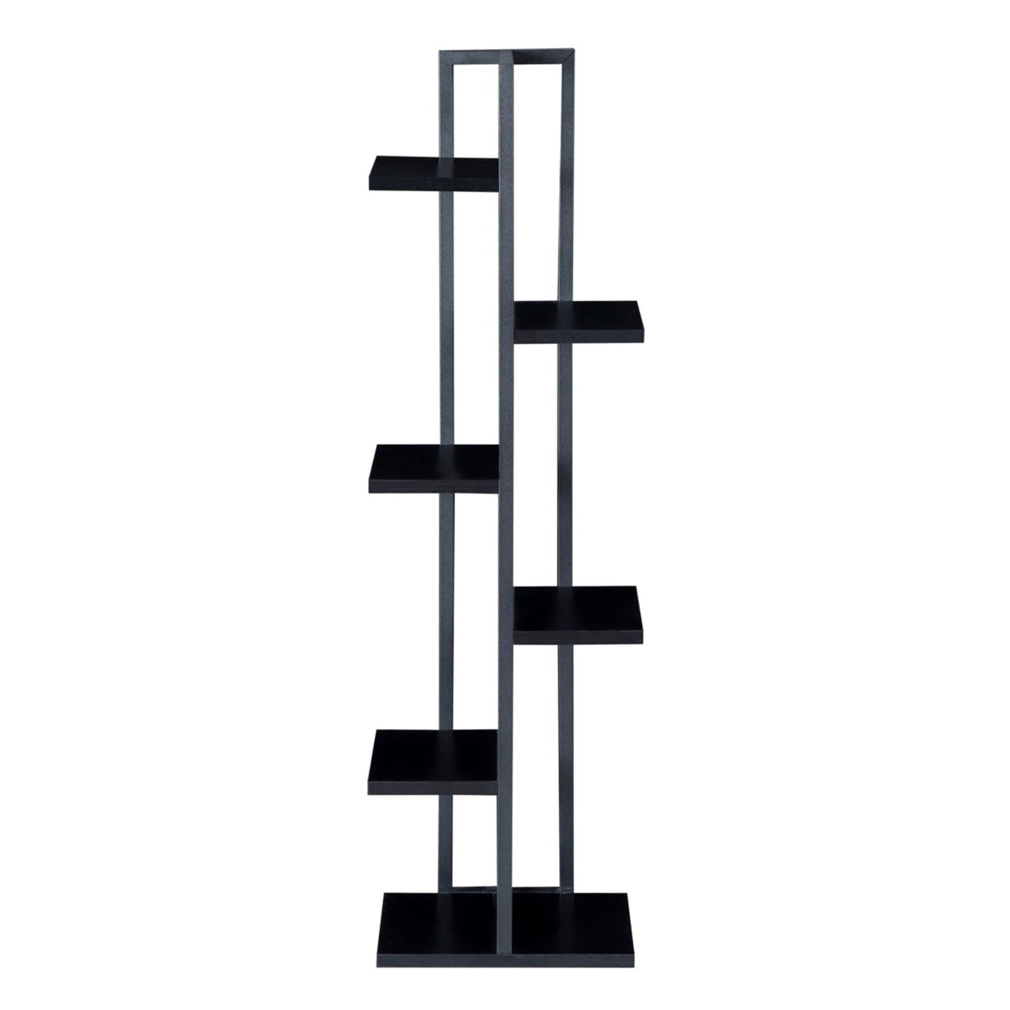 Support de plantes à 5 niveaux 120 x 34 x 21 cm noir - Image 3