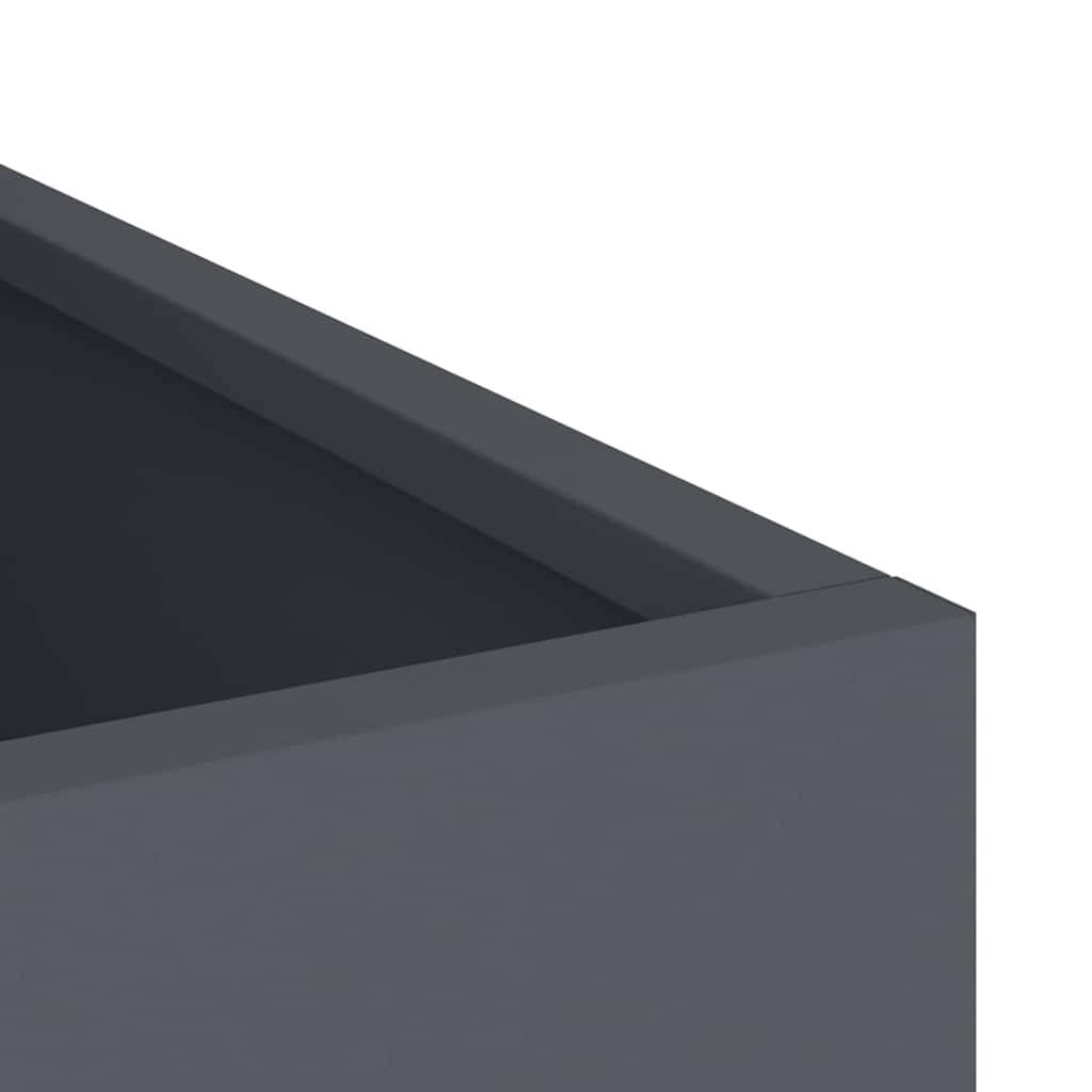 Maison Chic - Cache-pot, Pot De Fleurs Anthracite Acier laminé à froid g327 - Image 7