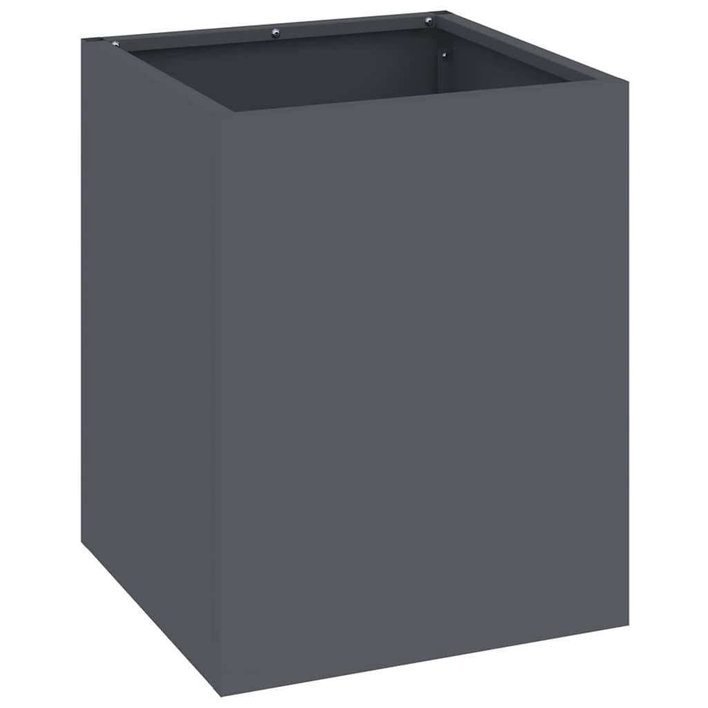 Maison Chic - Cache-pot, Pot De Fleurs Anthracite Acier laminé à froid g327 - Image 1