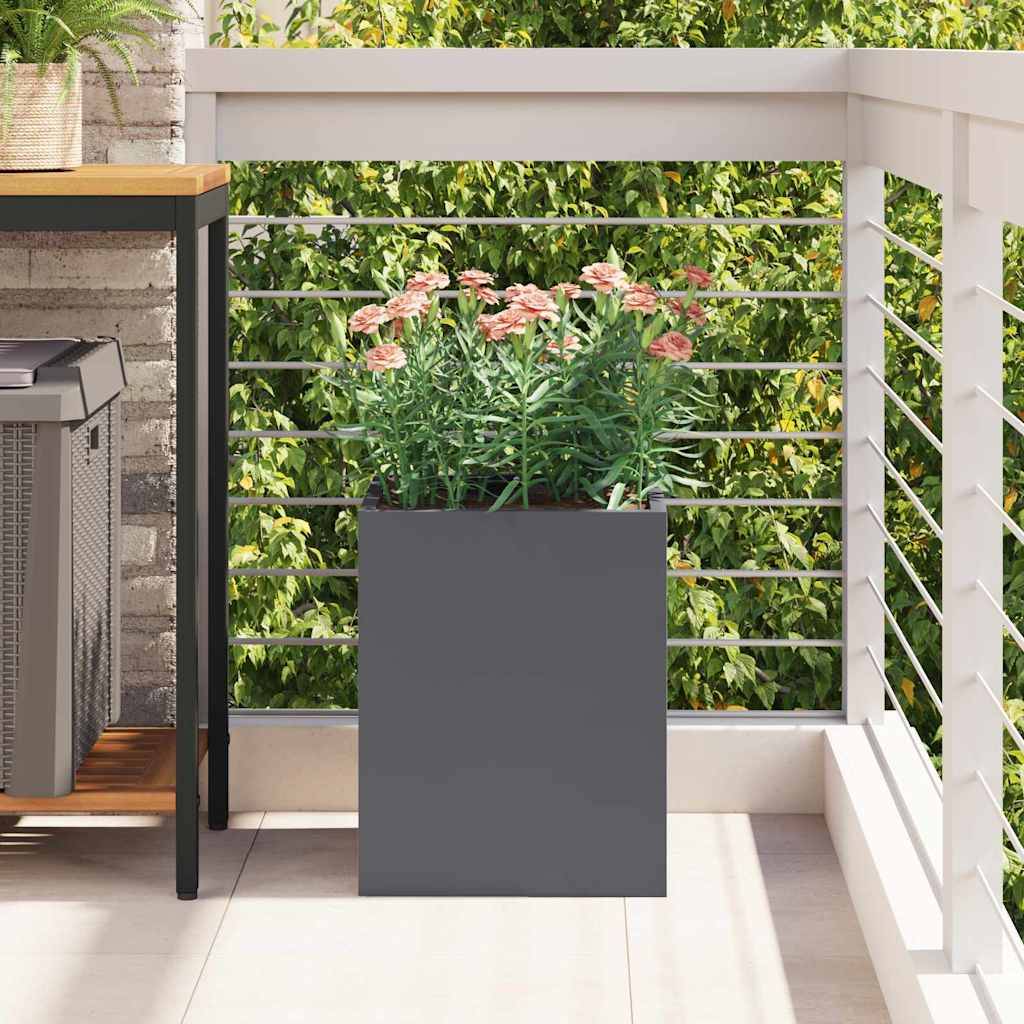 Maison Chic - Cache-pot, Pot De Fleurs Anthracite Acier laminé à froid g327 - Image 4