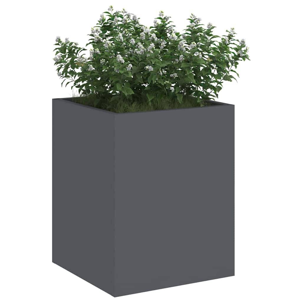 Maison Chic - Cache-pot, Pot De Fleurs Anthracite Acier laminé à froid g327 - Image 3