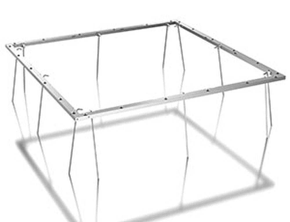 Guardi - Cadre de sol avec seuil de porte pour l'abri de jardin - taille L - 226x226 cm - Aluminium Guardi - Imagen 1