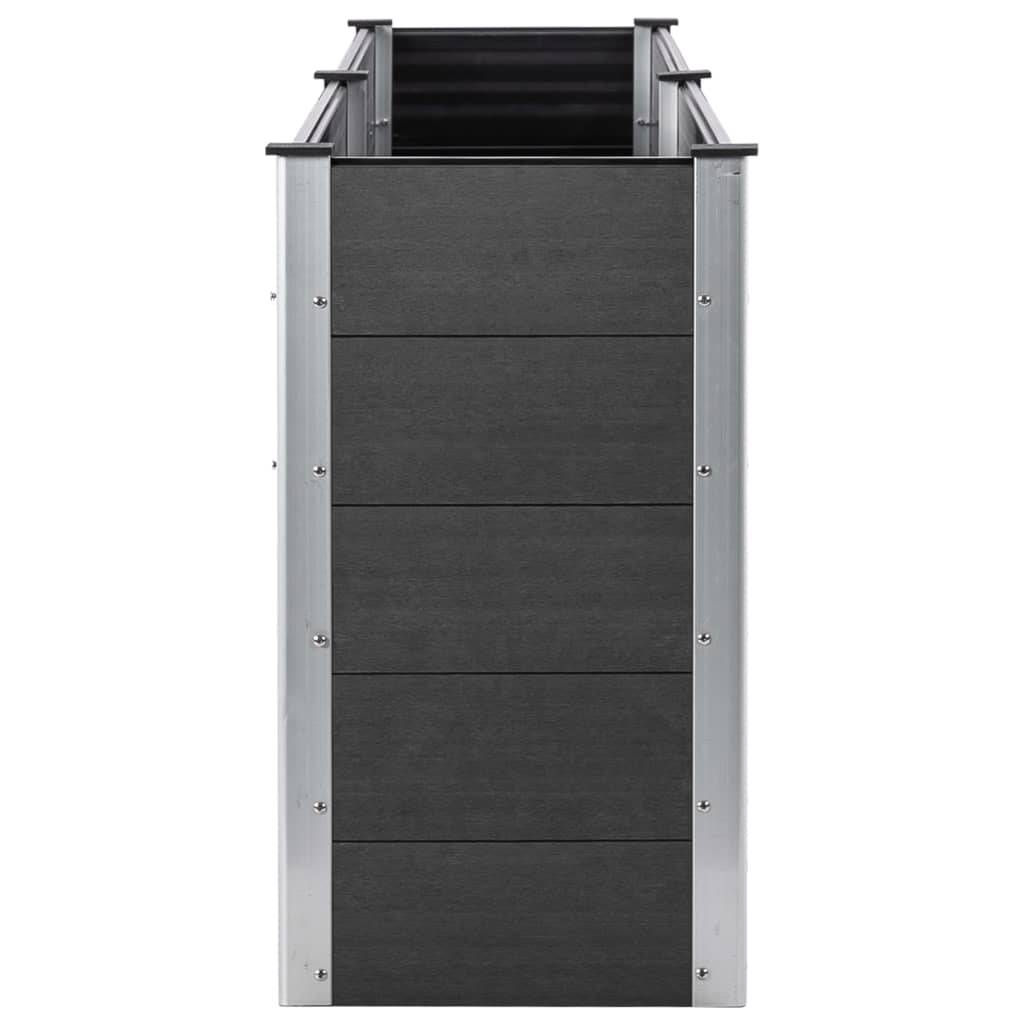 Helloshop26 - Jardinière lit surélevé plantes fleurs jardin 250 x 100 x 91 cm WPC gris - Imagen 3