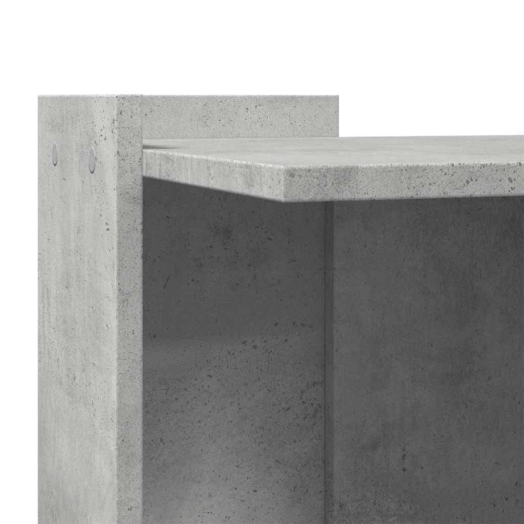 Meuble de bac à litière pour chat bois d'ingénierie gris béton 53 x 53 x 51 cm - PANGIVO - Image 7