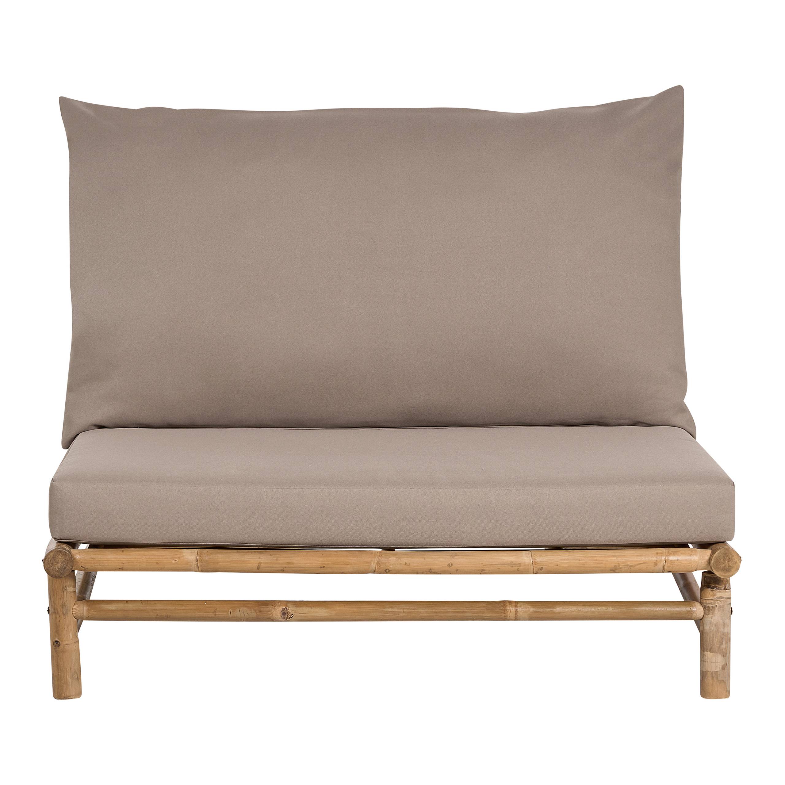 Beliani - Fauteuil Bambou Taupe TODI - Beliani - Imagen 5