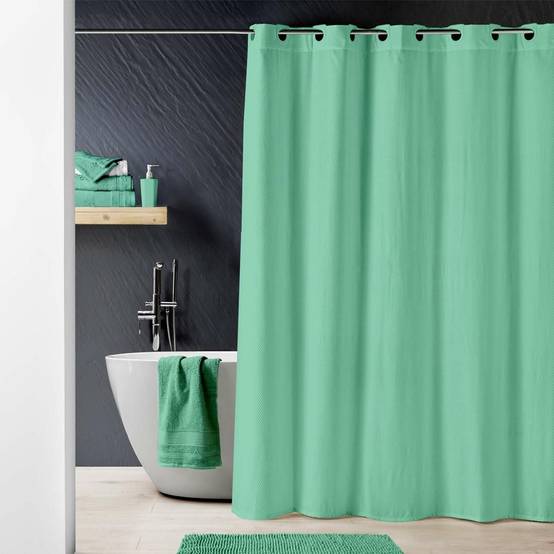 Rideau de Douche "Dotty" 180x200cm Tilleul - Image 5