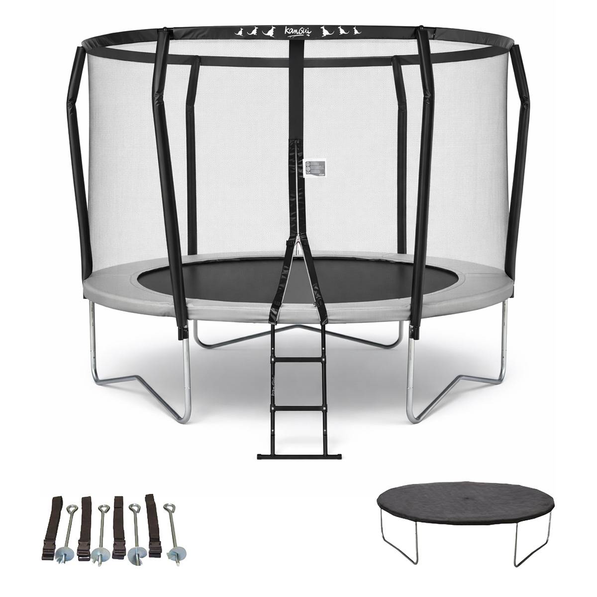 Kangui - Trampoline Premium Ø 300 cm + échelle + bâche + kit ancrage - Famili 300 Kangui - Imagen 1