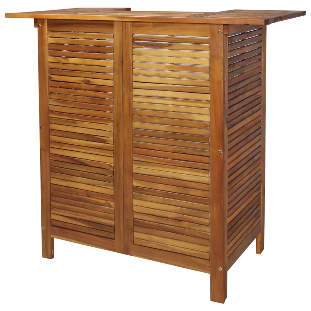 Helloshop26 - Ensemble de bar de jardin 5 pièces bois d'acacia solide - Imagen 2