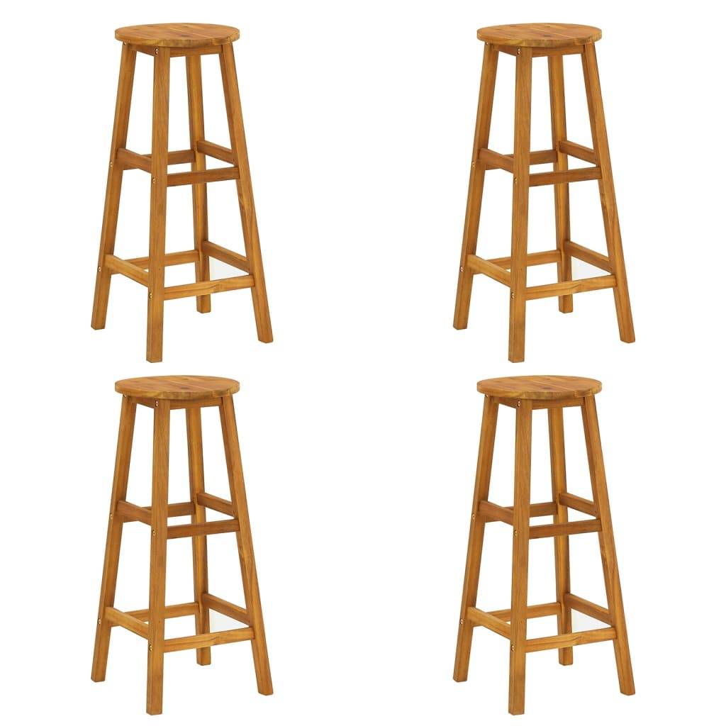 Helloshop26 - Ensemble de bar de jardin 5 pièces bois d'acacia solide - Imagen 5