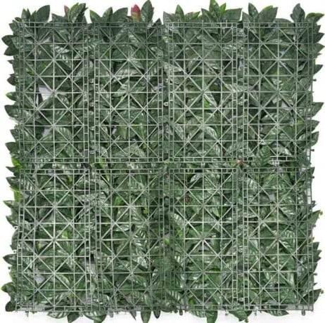 James Grass - France Green - Feuillage artificiel photinia 1m x 1m, Long 14 m - Imagen 4