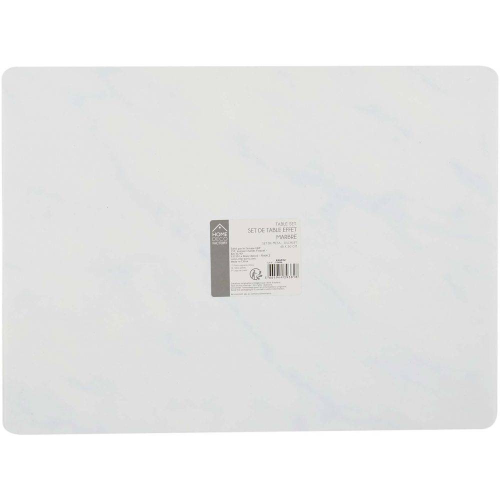The Home Deco Factory - Set de table effet marbre 40 x 30 cm - Imagen 4