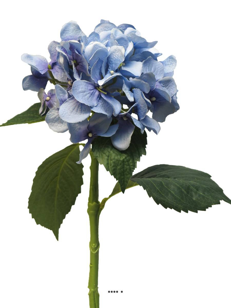 Artificielles - Hortensia artificiel en branche, H 48 cm Bleu royal - BEST - couleur: Bleu royal 250 - Imagen 2
