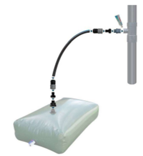 Jardibric - Kit de Raccordement pour Réserve d'Eau Souple - JARDIBRIC - Image 1