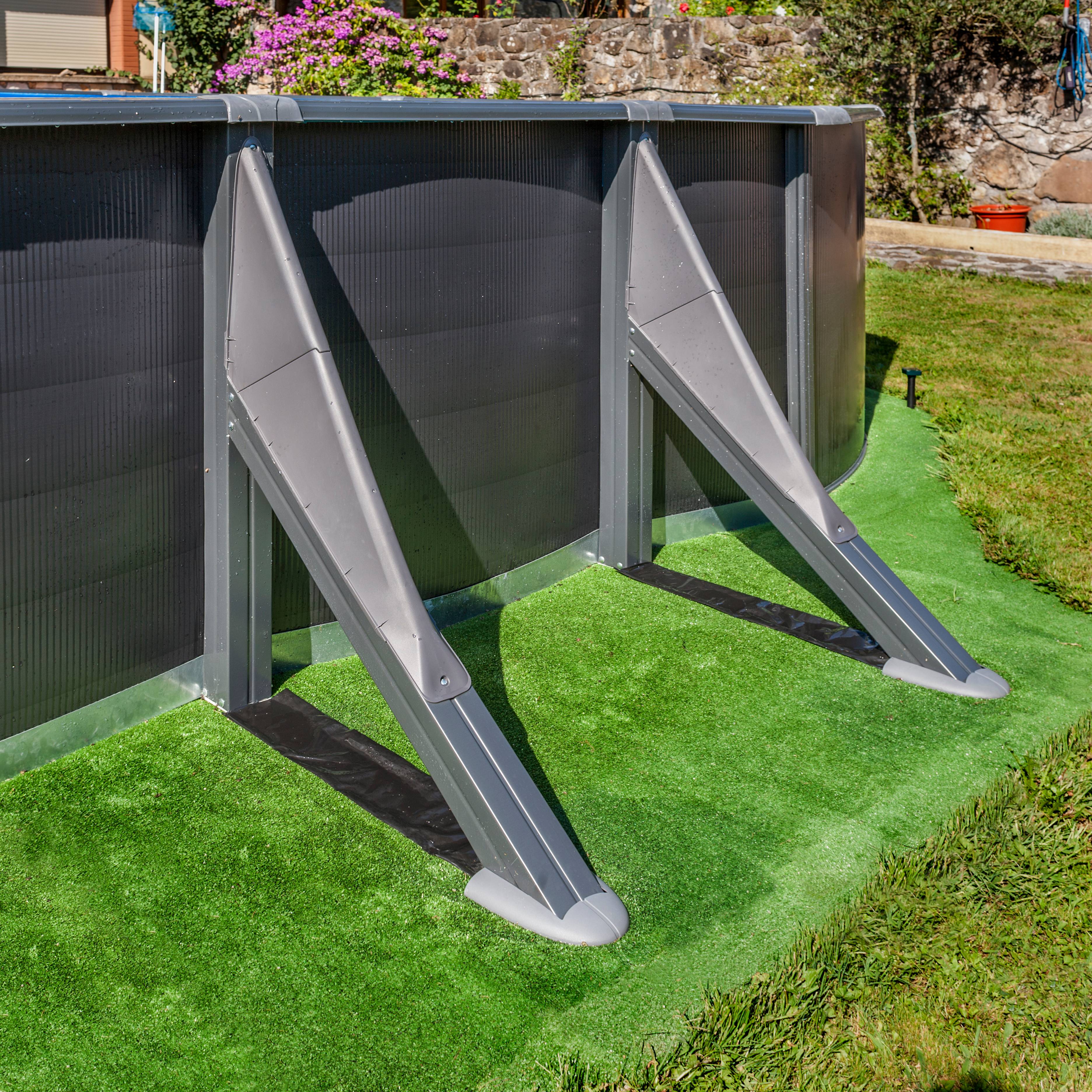Gré - Piscine hors-sol acier gris anthracite - GRE - Image 6