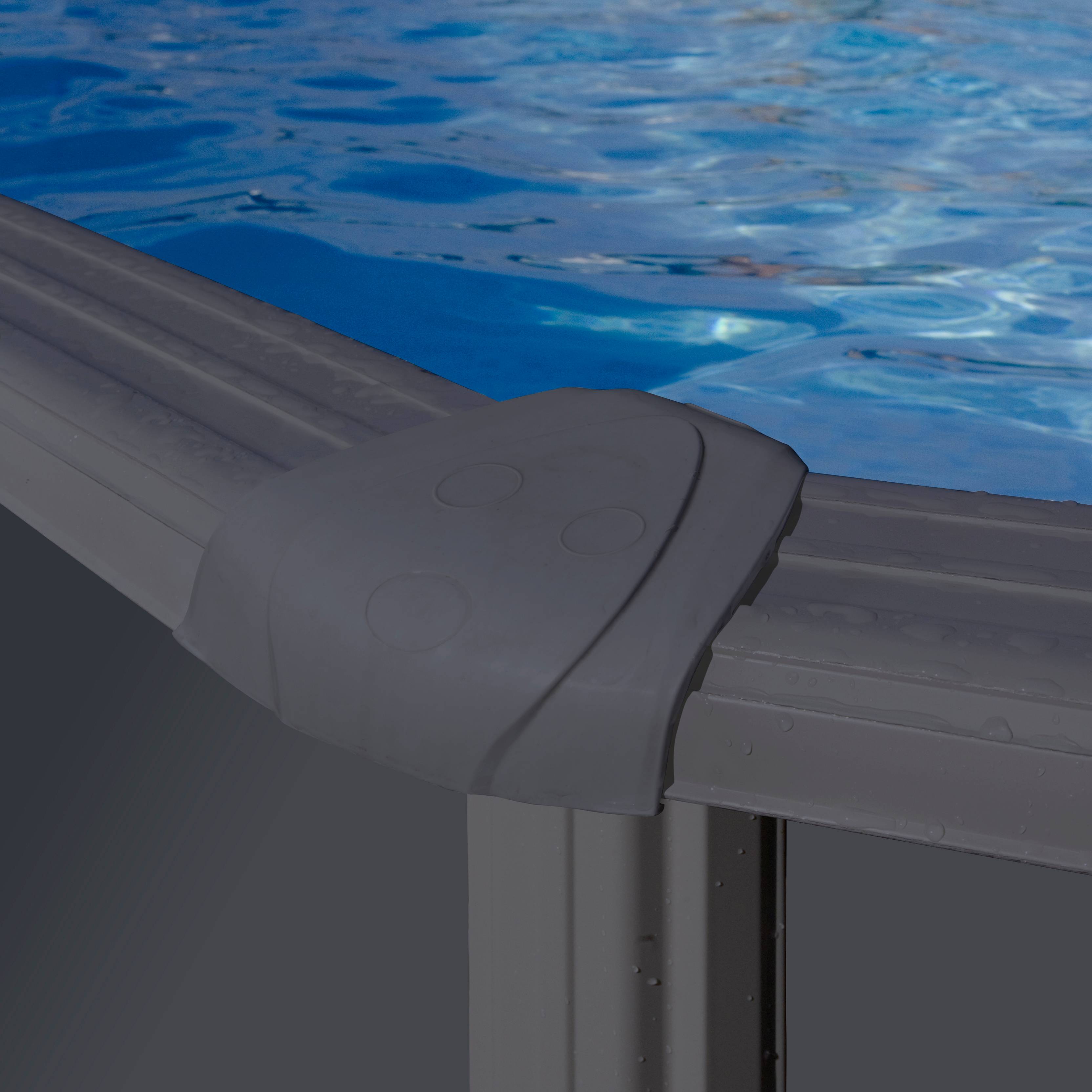 Gré - Piscine hors-sol acier gris anthracite - GRE - Image 3