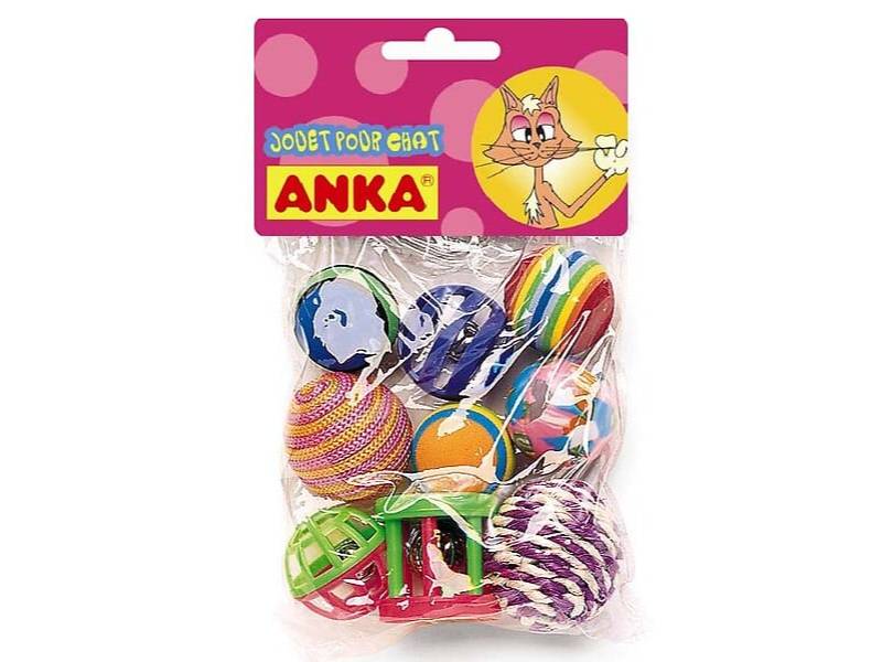 Pack jouets pour chat multicolores 9 pièces – ANKA - Imagen 1