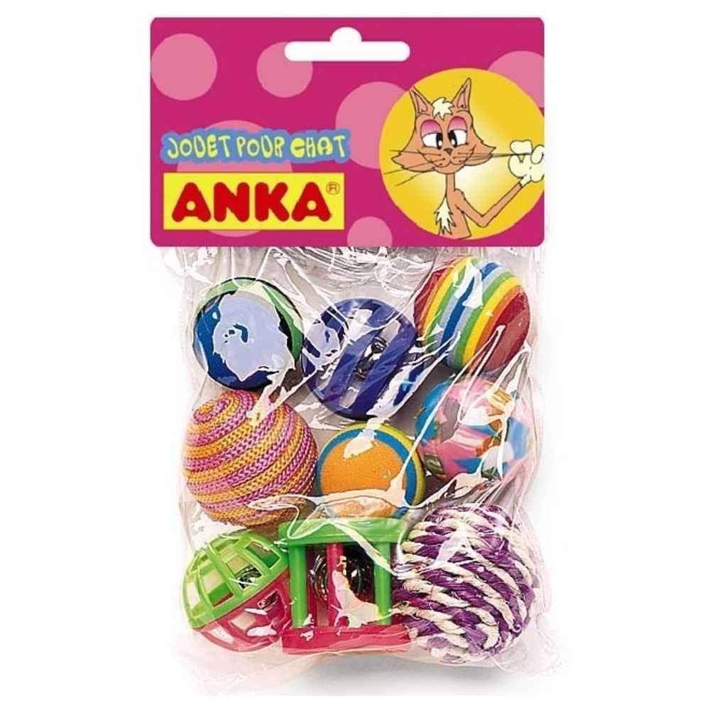 Pack jouets pour chat multicolores 9 pièces – ANKA - Imagen 3