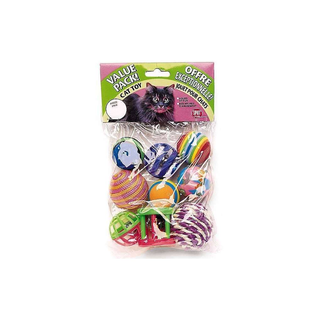 Pack jouets pour chat multicolores 9 pièces – ANKA - Imagen 2