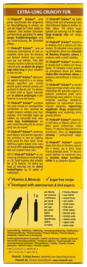 Kräcker huevo semillas de gramíneas periquitos P-2 VITAKRAFT - Imagen 3