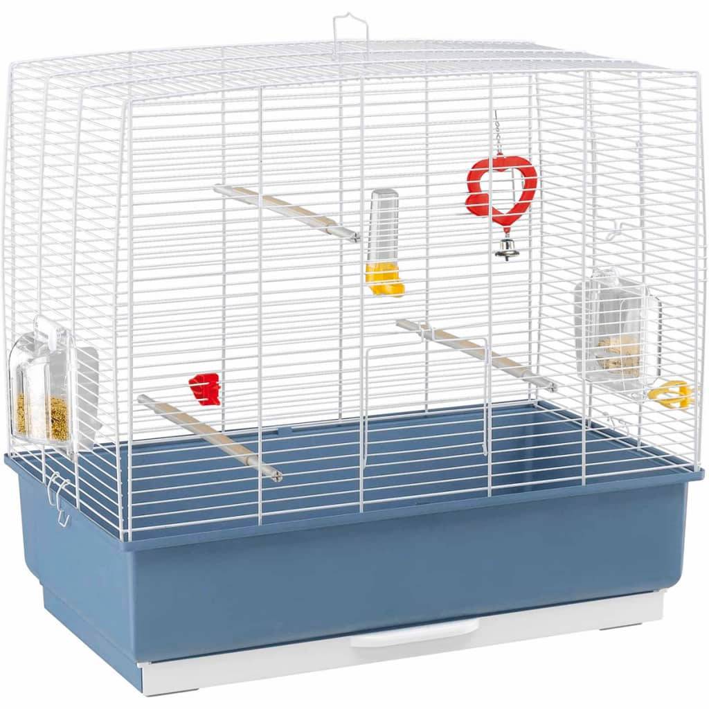 Cage à oiseaux Rekord 4 acier et plastique blanc L.60 l.32.5 H.57.5 cm - Ferplast - Image 4