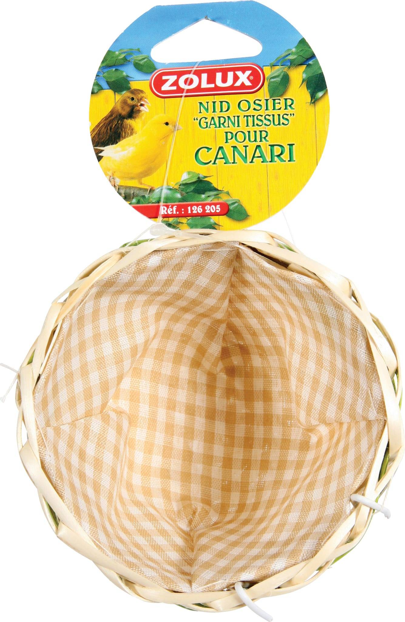 Zolux - Nid pour Canaris Garni Osier - ZOLUX