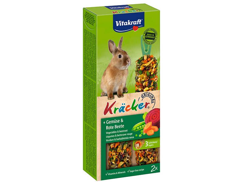 Kräcker verduras remolacha roja conejos enanos p/2 – VITAKRAFT - Imagen 1