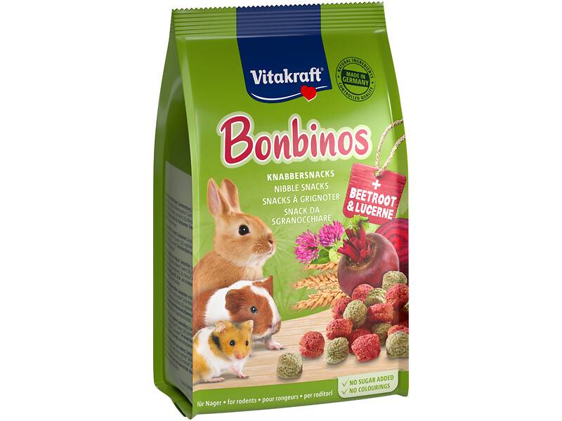 Golosina Bonbino's remolacha roja alfalfa roedores – VITAKRAFT - Imagen 1