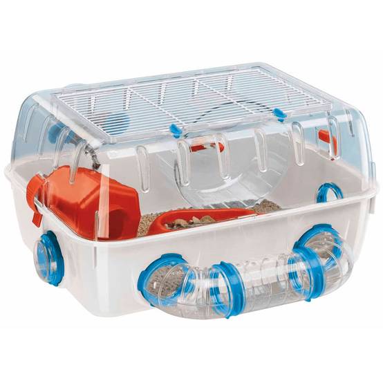 Cage ludique pour hamsters en plastique blanc L.40.5 cm l.29.5 cm H.22.5 cm Combi 1 - Ferplast - Image 1
