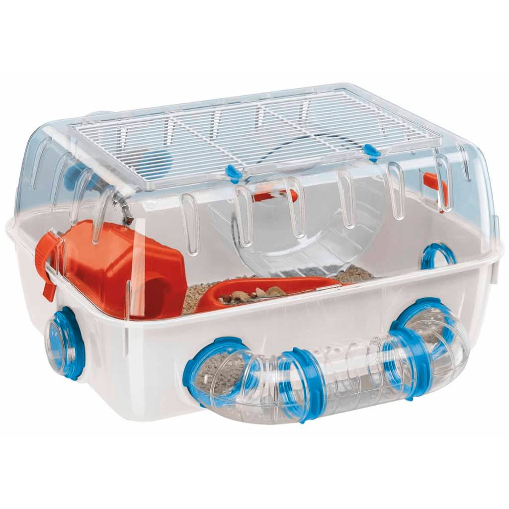 Cage ludique pour hamsters en plastique blanc L.40.5 cm l.29.5 cm H.22.5 cm Combi 1 - Ferplast