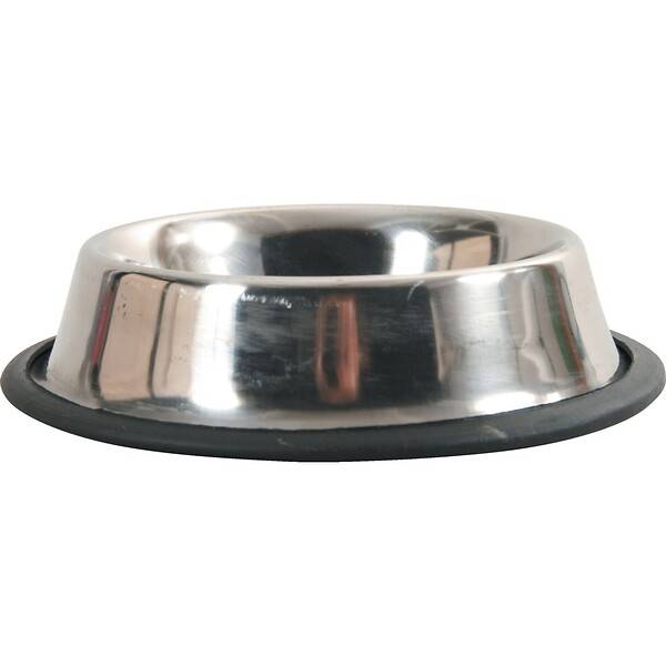 Zolux - Cuenco redondo de acero inoxidable antideslizante ø32,5 cm 2,9 L - Imagen 3