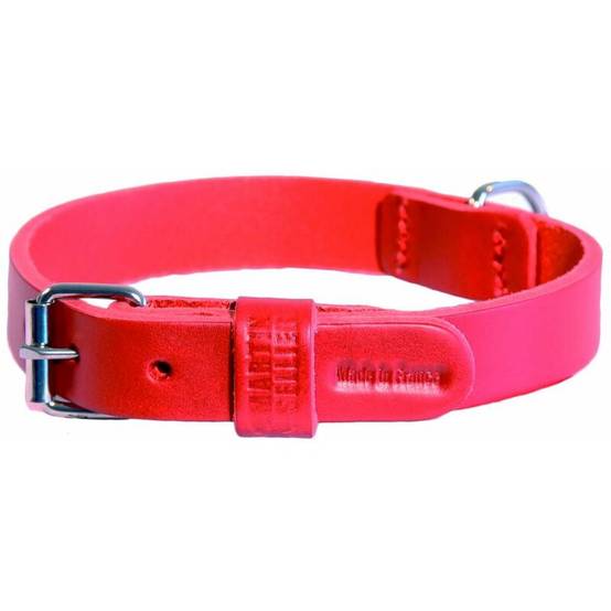 Smooz - Collier Bord Arrondi Cuir Rouge - MARTIN SELLIER - Image 2