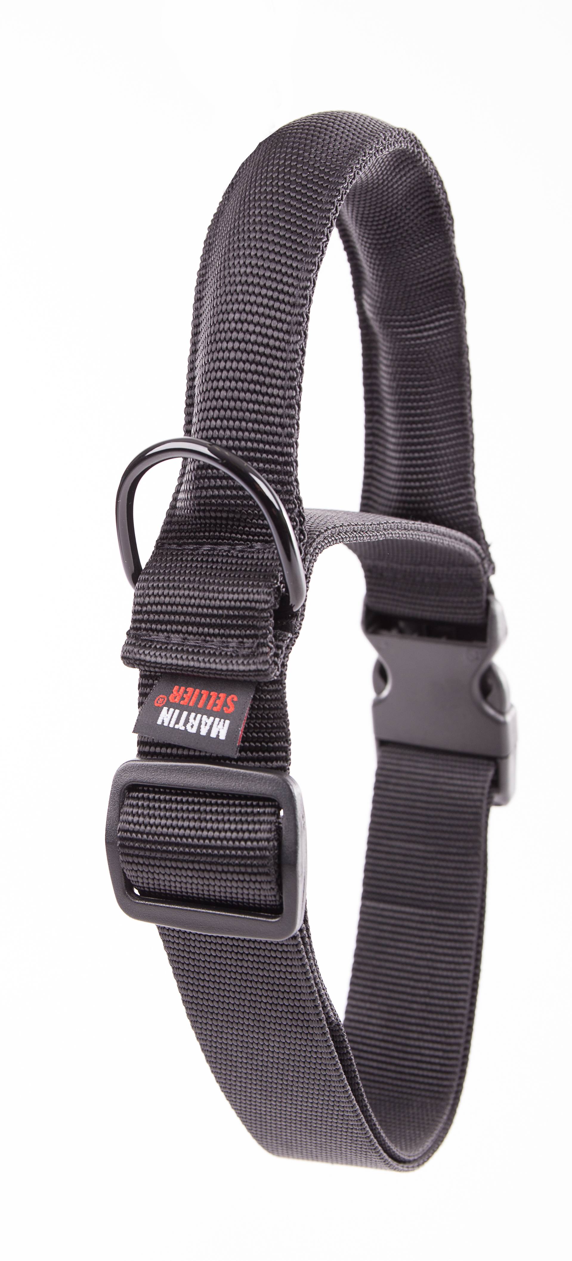 Martin Sellier - Collier Chien Intervention Nylon Noir – MARTIN SELLIER