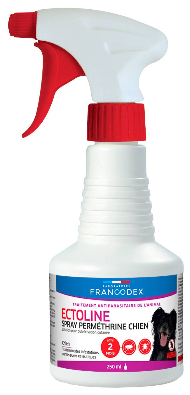 Francodex - ECTOLINE SPRAY PERRO - Solución para pulverización cutánea 250ml