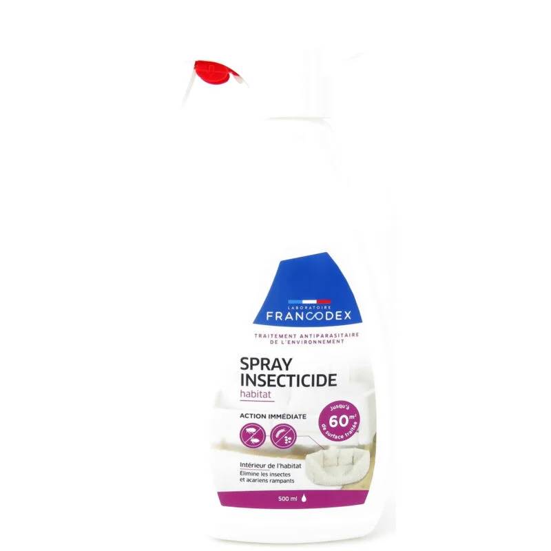 Francodex - Spray insecticida hábitat frasco 500 ml tratamiento antiparasitario del entorno - FRANCODEX - Imagen 5