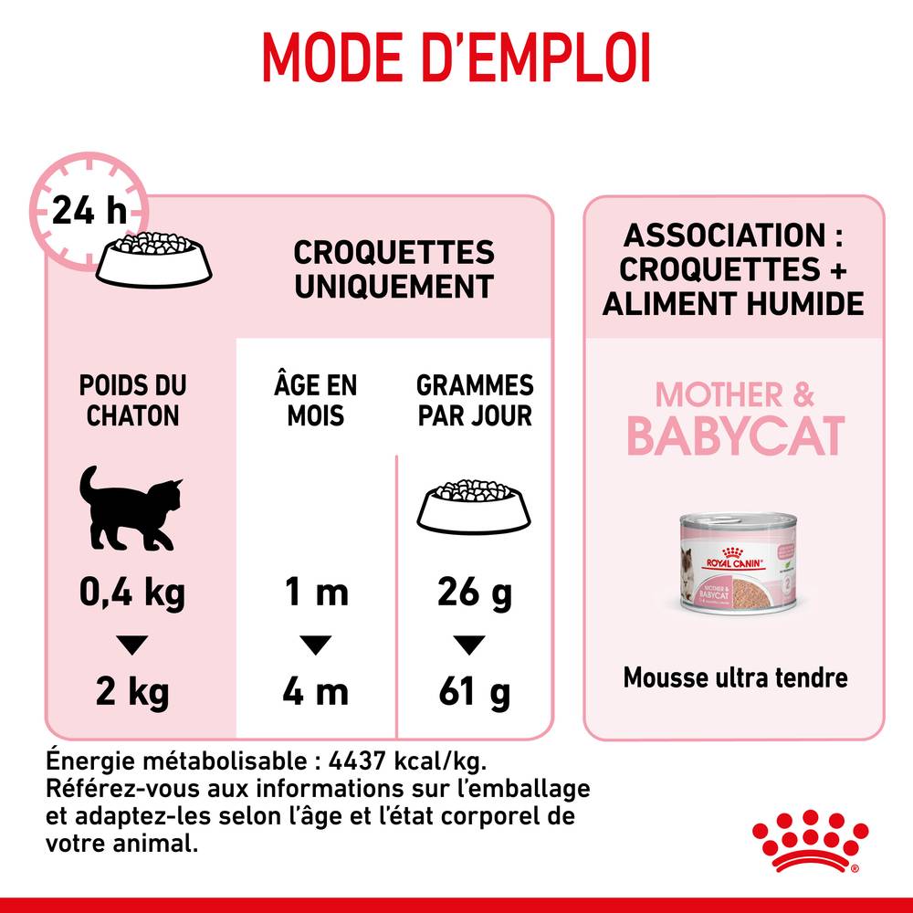 Royal Canin - Croquettes chat et chaton 0-4 mois Mother&Babycat 2 kg - ROYAL CANIN - Imagen 12