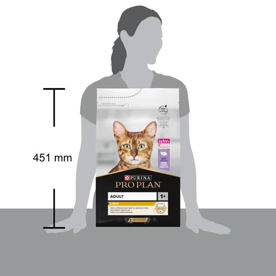 Purina Pro Plan - Croquettes chat Adulte Light 3 kg - PRO PLAN - Image 2