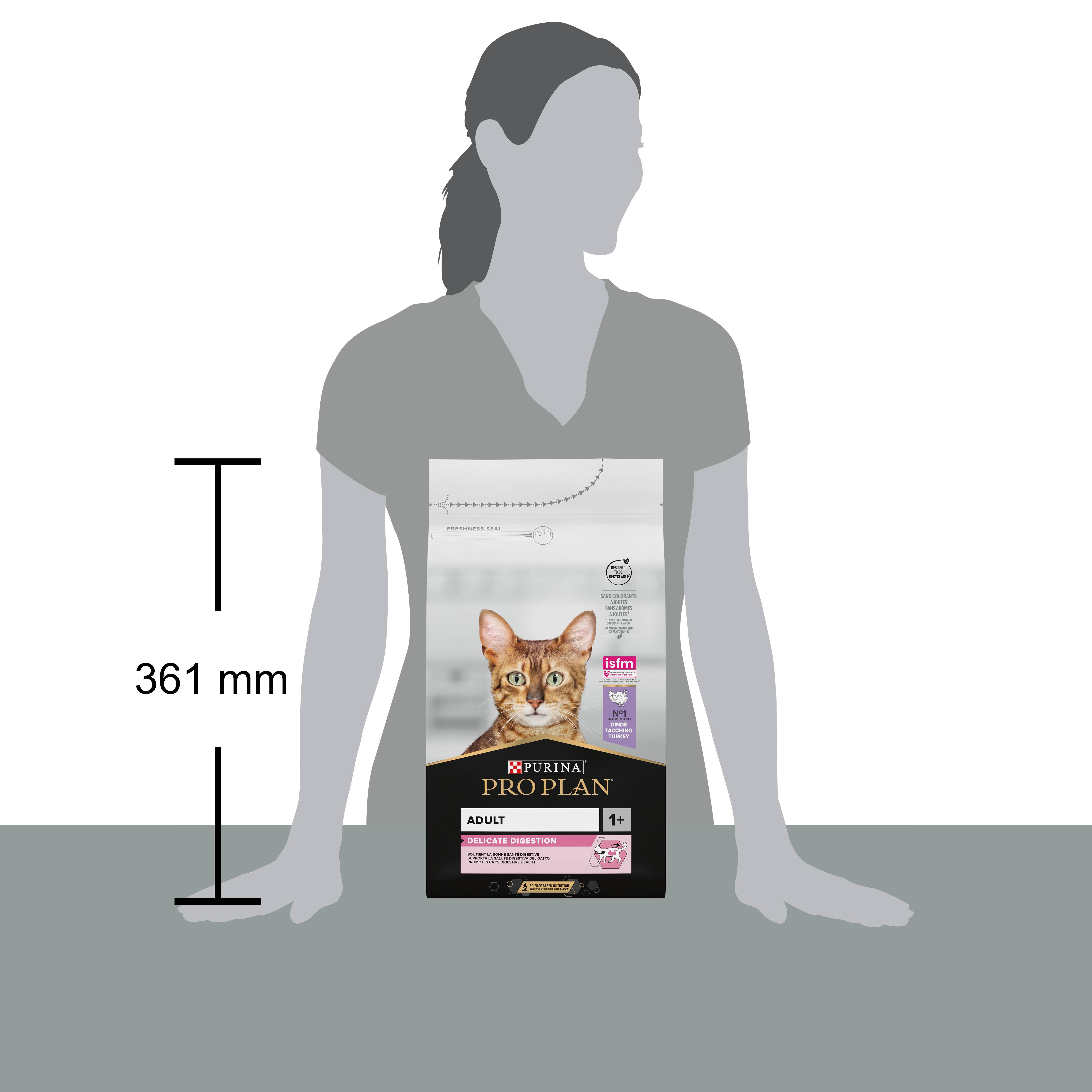 Purina Pro Plan - Croquettes chat Optidigest Dinde 1,5 kg - PRO PLAN - Imagen 4
