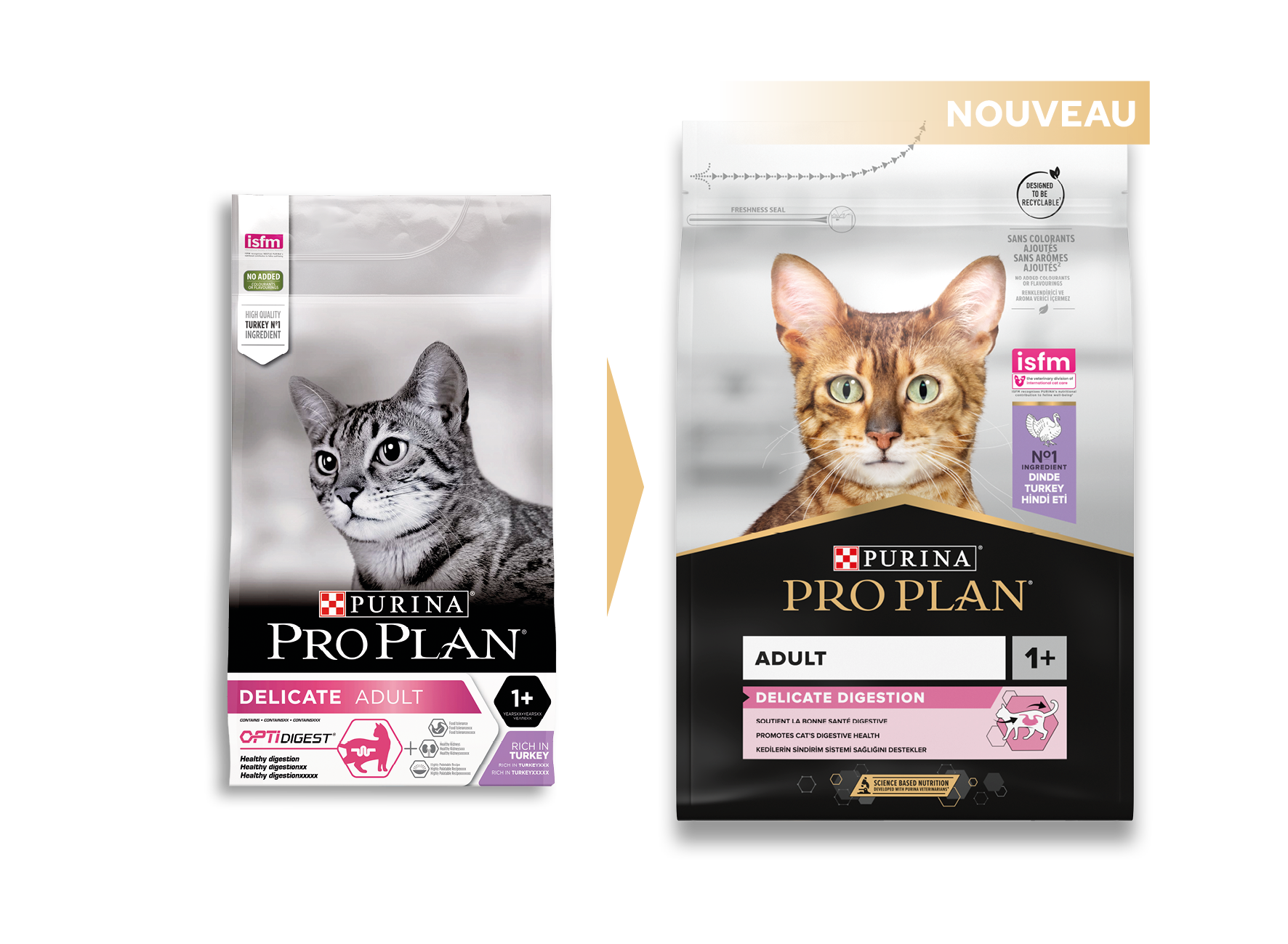 Purina Pro Plan - Croquettes chat Optidigest Dinde 1,5 kg - PRO PLAN - Imagen 3