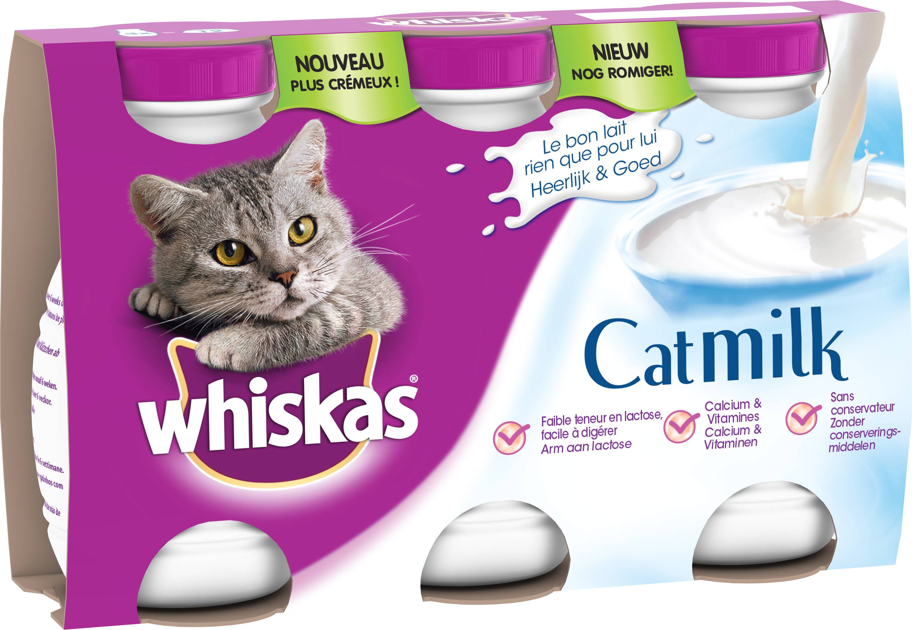 Whiskas - Leche para gatos adultos y junior Catmilk – WHISKAS