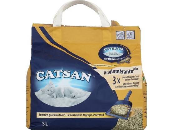 Catsan - Litière pour chats minérale agglomérante 5 L - CATSAN